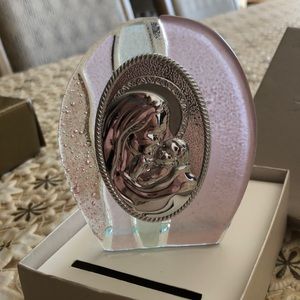 Baby girl all silver and murano